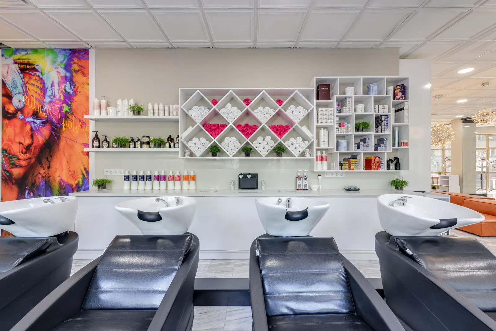 Bacs de lavage design du salon